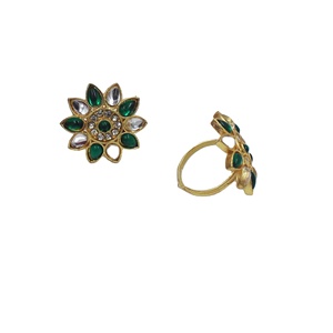 Durable Alloy Fashion <b>Finger</b> <b>Ring</b> for Women Adjustable Designer Jewelry Bridal Wedding Party Casual Ethnic Traditional - Product Image 1