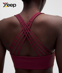 เสื้อชั้นในกีฬาโยคะคุณภาพสูงสำหรับผู้หญิง XEEP รุ่น XC-SB-123 แบบเรียบง่าย ระบายอากาศได้ดี สายปรับได้ แผ่นรองถอดออกได้ รองรับได้ดี - Product Image 4