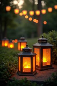 Customized Outdoor Indoor, Metal <b>Candle</b> Lantern Modern Farmhouse Floor Lanterns Decorative Handmade Lanterns For Event Decor - Product Image 6