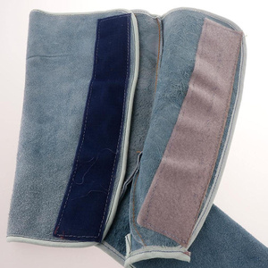 Couvre-chaussures de soudure en cuir de vachette écologique, résistant à la chaleur et aux étincelles, pour la sécurité industrielle et les vêtements de travail de pompier - Product Image 3