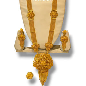 AWAIS HOUSE Collier Hiphop en laiton plaqué or 6 grammes avec diamant serti griffe infini, pour femmes africaines, idéal pour fiançailles et mariages - Product Image 1