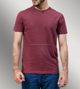 Camisetas de Algodón 100% Personalizadas de Alta Calidad al por Mayor para Hombre, Cuello Redondo de Poliéster Tejido, Estampadas, Esenciales de Streetwear, Anti-Pilling - Product Image 1