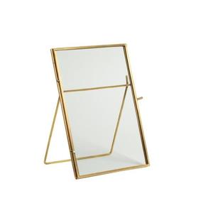 Luxury Textured Metal Mirror <b>Frame</b> With Ornate <b>Gold</b> Finish Vintage Decorative Scrollwork Design For Wall Mounting - Product Image 2