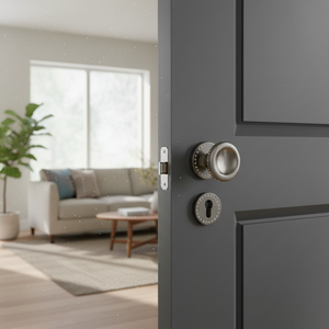 Premium Modern Door Knob Set | Stainless Steel Mortise <b>Lock</b> <b>Handle</b> Set PVD Gold Rose Gold Graphite Black Finish Designer knob - Product Image 3