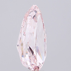 Pierre précieuse durable, diamant de laboratoire rose intense fantaisie taille poire de 1,00 carat, polissage excellent, clarté VVS2, certifié IGI - Product Image 3
