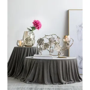 Support de bougie en métal design pour table console de salon et décoration intérieure de luxe, service de personnalisation de la couleur et d'étiquetage privé pour articles exclusifs - Product Image 2