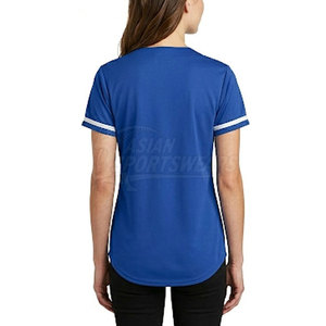 High Performance Breathable Quick Dry Short Sleeve Regular Fit 100% <b>Polyester</b> Softball <b>Shirt</b> for Women Sports Club Wholesale - Product Image 4