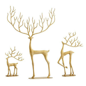 Adorno Navideño de Reno de Aluminio de Estilo Nórdico Minimalista para Decoración del Hogar de Primera Calidad - Product Image 5