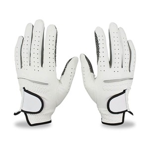Gants de golf en cuir Cabretta pour débutants, avec sangle de poignet réglable, respirants, légers, à doigts complets, prêts à être expédiés - Product Image 4