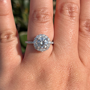 <b>Iced</b> Jewelz High Quality Lab-Grown Oval Cut Diamond Luxury Engagement Anniversary <b>Ring</b> 14K Yellow Gold IGI Certified Eternity - Product Image 1