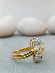 Custom Fancy <b>Solitaire</b> Brilliant Cut 100% Satisfaction Trendy Engagement Party Gift Wedding Anniversary Diamond <b>Ring</b> 925 <b>Silver</b> - Product Image 2