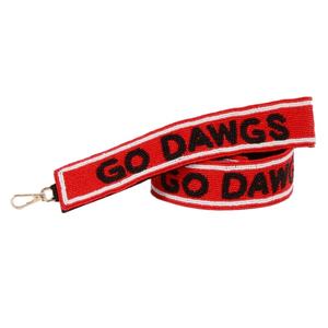 Sangle de sac à main en coton perlé faite à la main Go Dawgs, style sportif, accessoire de sac parfait pour la personnalisation - Product Image 1