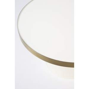 Mesa de Centro Redonda Moderna de Primera Calidad con Tapa de Vidrio Templado y Estructura Metálica de 57 cm de Diámetro, Giratoria, Mueble para Sala de Estar - Product Image 5