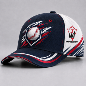 Warpro Industry Baseball Cap 6-Panel Adjustable Breathable Mesh Embroidered Logo Sporty Style Unisex Adult Spring Summer - Product Image 1