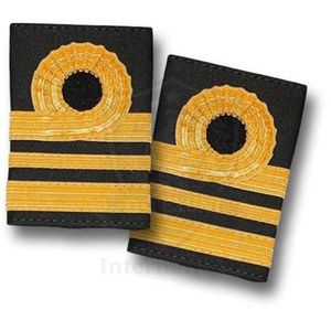 Custom Embroidered Eco-Friendly Epaulettes Gold Stripes Fan Badge Sew-On Badges for Uniform Shoulder Rank By D-TEXUNI INTL - Product Image 5