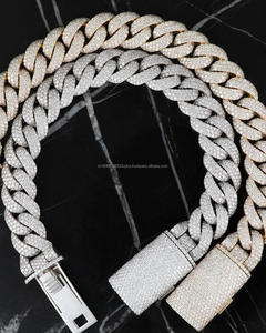 Bracelet pour homme en argent 925, style hip-hop, lien cubain glacé, hologramme, coupe brillante, moissanite épaisse, style streetwear, fête - Product Image 3