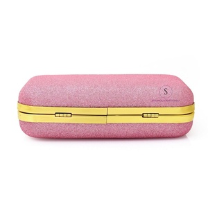 Magnifiques designs brillants, pochette rose pour femme, sac à main de soirée avec chaîne détachable pour femmes. - Product Image 4