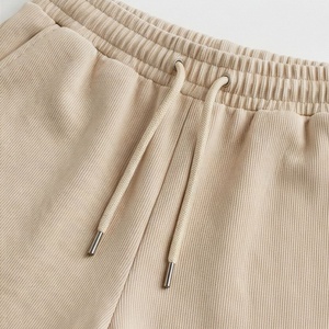 Ensemble décontracté en tricot pour femmes, 2 pièces, t-shirt à manches courtes et short au-dessus du genou, couleur unie, respirant, coupe ample, printemps été - Product Image 5