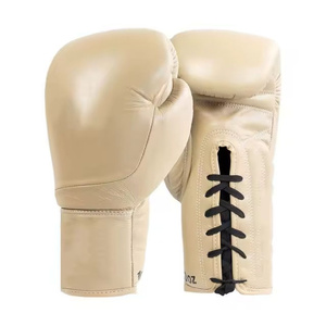 Guantes de boxeo de cuero puro con logotipo personalizado de alta calidad a precio mayorista RTS, guantes profesionales para entrenamiento y sparring AS-BG-4768 - Product Image 6