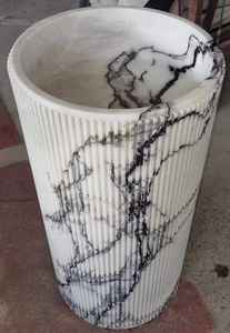 Lavabo sur piétement en marbre moderne avec égouttoir, taille personnalisable pour usage en entrepôt - Product Image 3