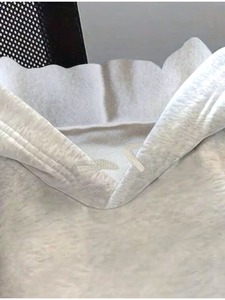 Sweat-shirt court en polaire pour femme, coupe classique, avec ourlet brut, personnalisable avec logo, imprimé sur le devant, idéal pour l'hiver (ODM) - Product Image 3