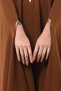 Hot Sale New Model Wholesale Open Front Long Abaya Muslim Clothing <b>Flare</b> Batwing Sleeves Women Traditional Abaya Ladies Abayas - Product Image 4