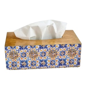handcrafted tissue box cover for home and hotel elegant premium tissue box cover for office <b>desk</b> decor - Product Image 3