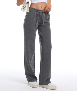 Pantalones Deportivos para Mujer, Cintura Alta, con Logotipo Personalizado, Lisos, para Invierno, de Pierna Recta - Product Image 3