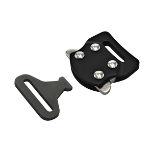 Safety Belt Buckle <b>Small</b> Lightweight Aluminum Material <b>Side</b> Release For Cargo Securing Belt 38mm Webbing - Product Image 1