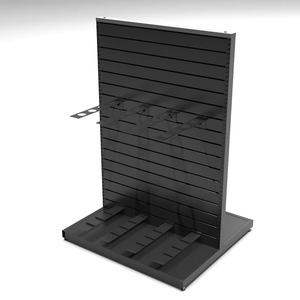 Moderno Soporte de Exhibición para Bates de Cricket de Metal para Tiendas de Deportes al Aire Libre con 4 Estantes para Panel Ranurado - Product Image 6