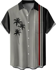Camiseta Hawaiana para Hombre, Manga Corta, Material Ligero y Duradero, Antiarrugas, Transpirable, Cómoda y Ecológica - Product Image 6