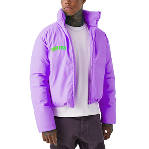 Men's Warm Custom Logo Black <b>Winter</b> Puff Outerwear Outdoor Men Bubble Puffer <b>Jacket</b> - Product Image 4