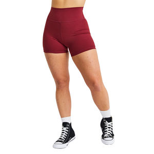 Pantalones Cortos Deportivos de Cintura Alta para Gimnasio, Leggings de Yoga de Algodón con Efecto Levanta Glúteos, Shorts de Yoga Sin Costuras para Mujer, Venta al Por Mayor - Product Image 1