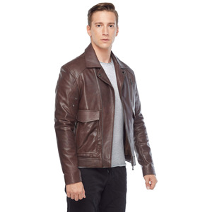 Premium Quality <b>Leather</b> <b>Jacket</b> New Style with 100% Original Cow Hide <b>Leather</b> <b>Jackets</b> Breathable <b>Leather</b> winter <b>jacket</b> For <b>Man</b> - Product Image 2