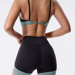 Conjunto de Yoga de 2 Piezas Personalizable para Mujer, Tirantes Ajustables, Diseño de Cintura Alta, Material de Spandex/Nylon, Elástico y Activo - Product Image 6
