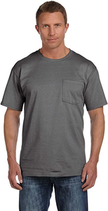 T-shirt pour homme en coton 100% orange, col rond, manches courtes, coupe classique, jersey tricoté, couleur unie, design simple - Product Image 5