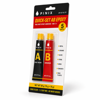 Kit de restauration de poterie, céramique et grès, colle époxy bicomposante AB transparente 15g+15g, durcissement en 5 minutes, logo personnalisé OEM