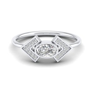 REYES High Quality 14K Solid Gold IGI Certified Lab Grown Diamond Engagement <b>Rings</b> Luxury Anniversary Gifts Jewelry For Women - Product Image 1