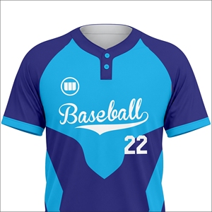 High Quality Premium Custom Baseball Jerseys Breathable Anti-Bacterial Sublimated Half Sleeves Team Uniform Manufacturer - Product Image 4