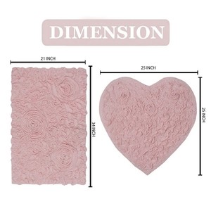 Custom 100% Cotton Highly Absorbent Jacquard Hotel Bath <b>Mat</b> White Soft Cotton Floor Towel - Product Image 6