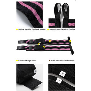 Wholesale Price Unisex Wrist <b>Strap</b> Breathable Bodybuilding Accessories Secure <b>Velcro</b> <b>Strap</b> Heavy Duty Training Fitness Gym <b>Strap</b> - Product Image 2