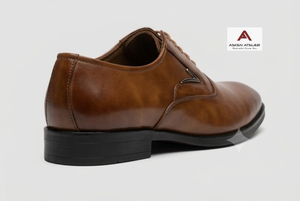 <b>Men's</b> Premium <b>Breathable</b> Oxford Dress <b>Shoes</b> Classic Brown Lace-Up Toe Formal Business Office Footwear <b>for</b> All Seasons Wedding - Product Image 3