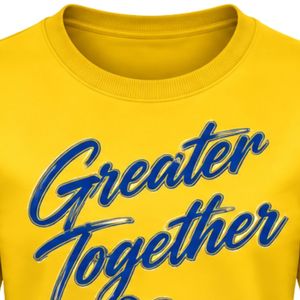 Sudadera con cuello redondo amarilla Sigma Gamma Rho para mujer, jersey universitario griego de manga larga, personalizado, informal, estilo urbano - Product Image 6