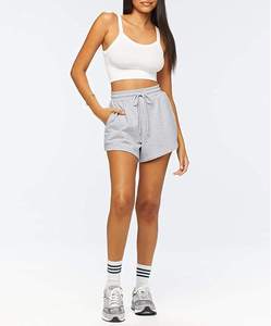 Women's Mid Waist Wide Leg Denim Shorts 100% Cotton Eco-Friendly Colored Wash Summer - Product Image 6