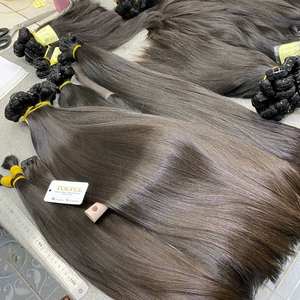 Cheveux humains vietnamiens non traités, mèches brutes alignées avec la cuticule, vente en gros, extensions de cheveux vierges bruts - Product Image 5