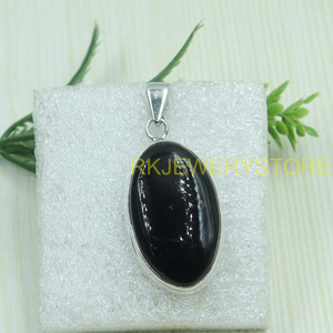 Colgante de Piedra Preciosa de Ónix Negro Natural, Hecho a Mano, Plata de Ley 925, Cabujón Ovalado, Joyería Curativa, Regalo para Mujeres y Hombres - Product Image 6