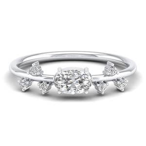 Anillo de compromiso REYES con diamante cultivado en laboratorio HPHT CVD de diseño único en oro sólido de 14K 18K, certificado IGI, joyería fina para mujer - Product Image 5