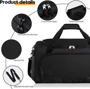 Eco Friendly Heavy Duty Duffle <b>Bag</b> Outdoor Travel Gym <b>Bag</b> With Adjustable Strap And <b>Zipper</b> Closure High <b>Storage</b> Volume <b>Bags</b> OEM - Product Image 5