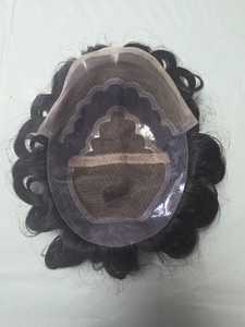 Perruque en cheveux humains vierges Taz Hair BD, modèle Bollywood, prothèse capillaire indienne douce pour hommes, toupet Remy - Product Image 6