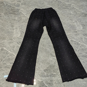 Pantalones de Campana para Hombre Joven, de Algodón Elástico, Corte Recto, Azul Claro, Ajuste Regular, Transpirables, OEM - Product Image 3